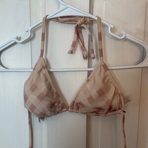 Burberry plaid Halter Bikini Top